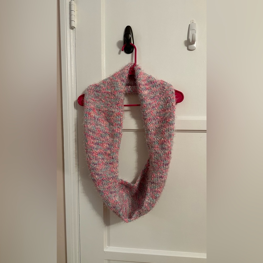 Kids Colorful Knitted Infinity Scarf